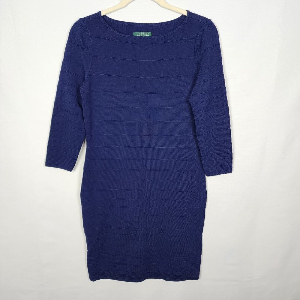 Lauren Ralph‎ Lauren Ribbed Bodycon Dress 6